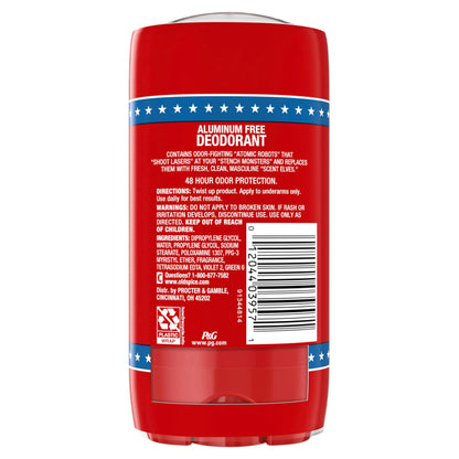 Old Spice Men's Aluminum Free Deoderant, High Endurance, Fresh Scent, 24-hr Odor Protection, 3.0 oz (Pack of 2)