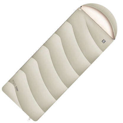 Cotton Envelope Portable Backpacking Sleeping Bag for Outdoor Camping with Compression Sack by Qunature Global