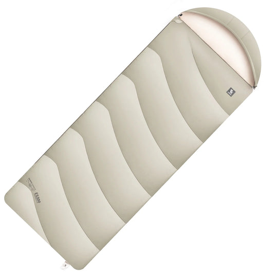 Cotton Envelope Portable Backpacking Sleeping Bag for Outdoor Camping with Compression Sack by Qunature Global