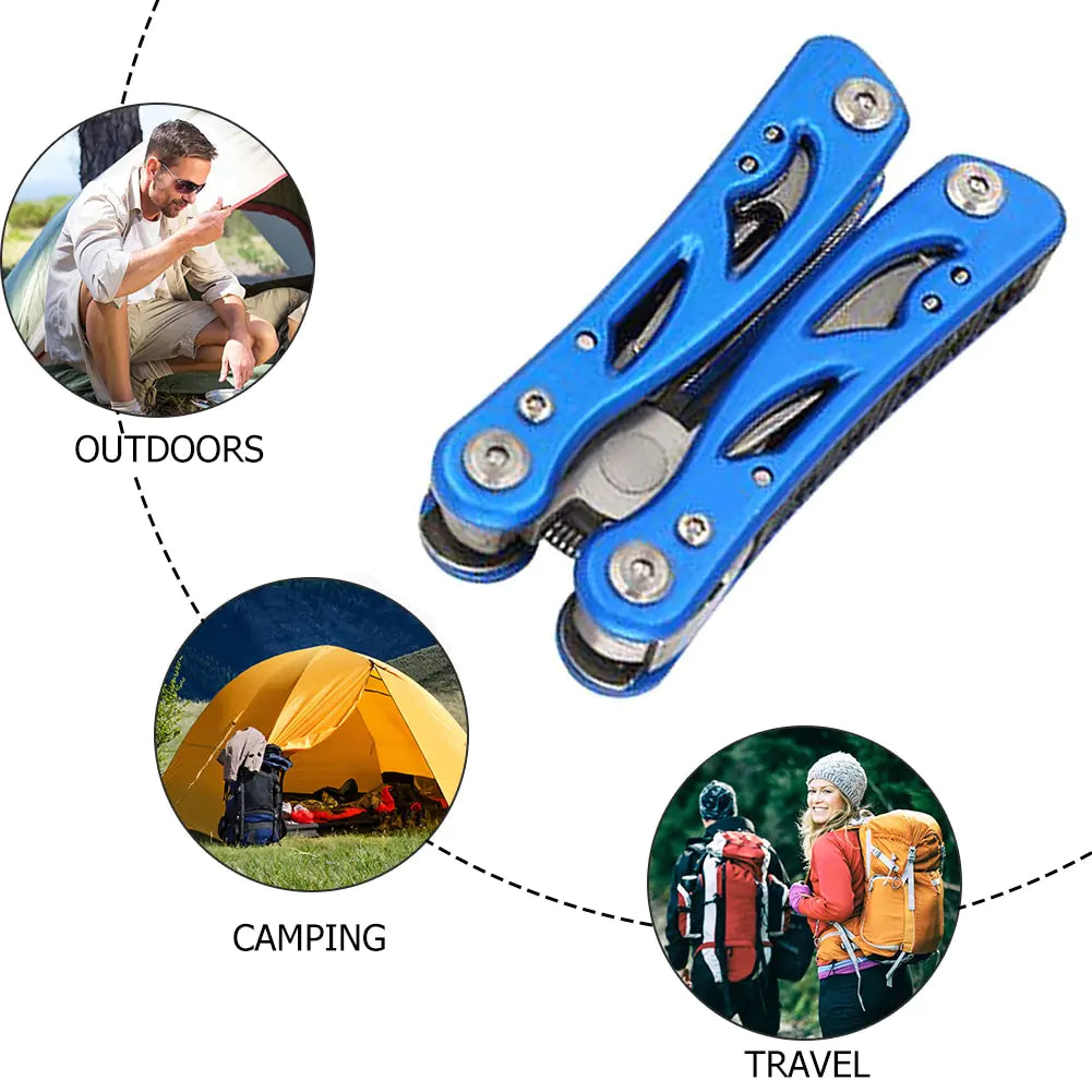 12 in 1 Multifunctional Plier Folding Knife Cutter Screwdriver