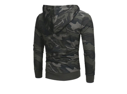 Camo Hoodie Sweatshirt with Hood