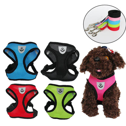 Cat Dog Pet Harness Adjustable Control Vest Dogs Reflective S M L XL Leash