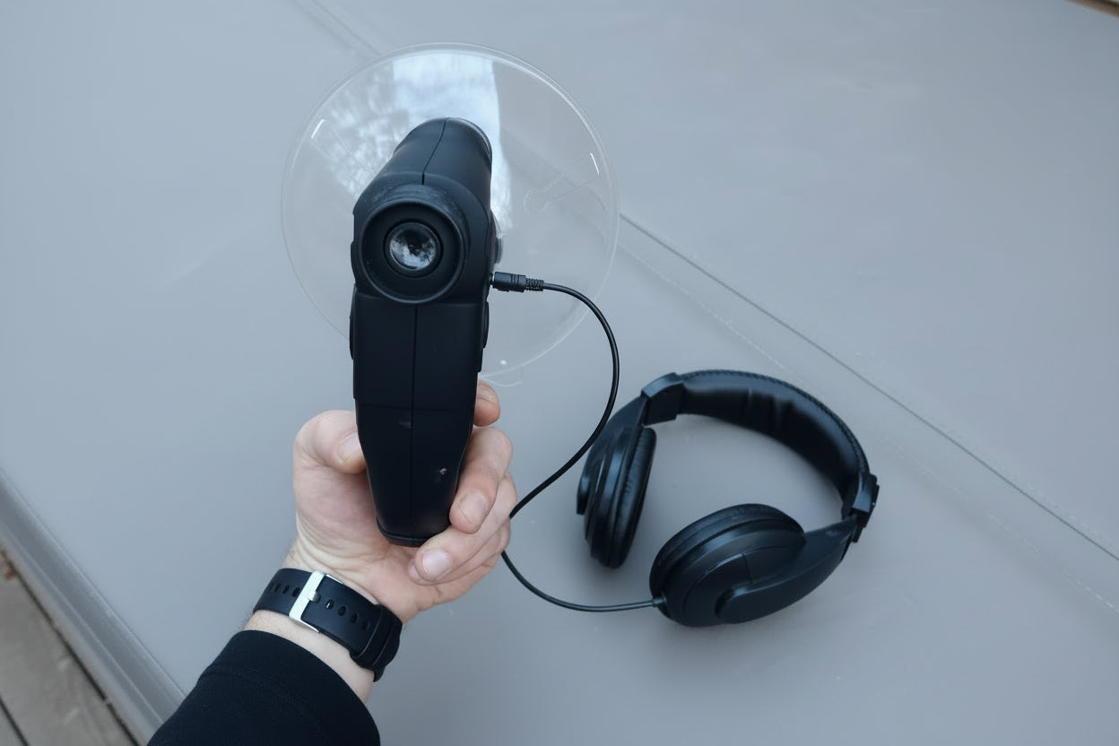 Long-range audio recording sound amplier listening detector by Anti Spier