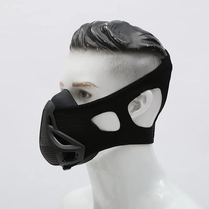 Black Exercise Resistance Mask Anaerobic Adjustable