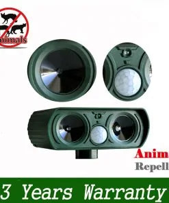 Ultrasonic Solar Animal Repellent