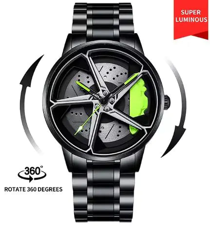 Men's Sports Car Wheel Watch