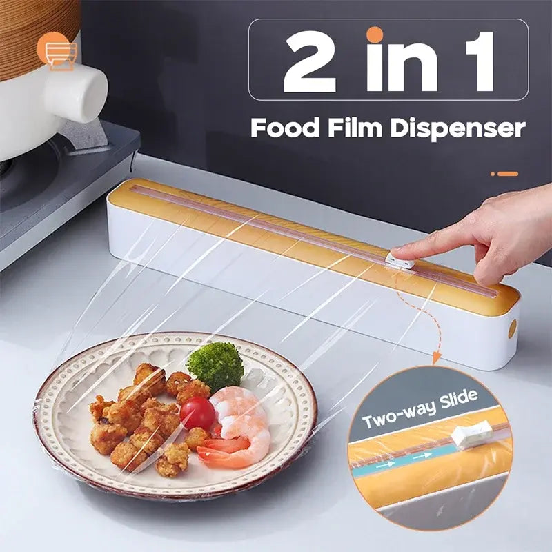 Food Film Dispenser with Magnetic Wrap