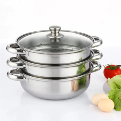 Three-Layer Multi-Purpose Soup Steamer