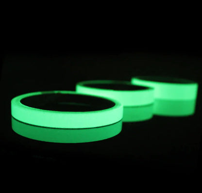 2PC Luminous Tape Self Adhesive Glow In The Dark Wall Sticker Fluorescent Light