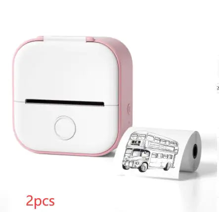 Portable Mini Thermal Label Printer Home Photo Printer Student Wrong Question Printer Bluetooth Mini Label Printer Price Tag - Anti Spier 