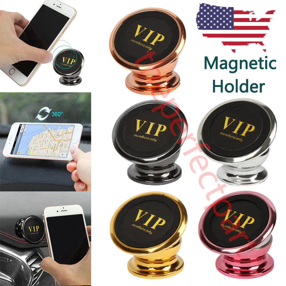 360 Degree Magnetic Car Dash Mount Ball Dock Holder For Phone Tablet Universal - Anti Spier 