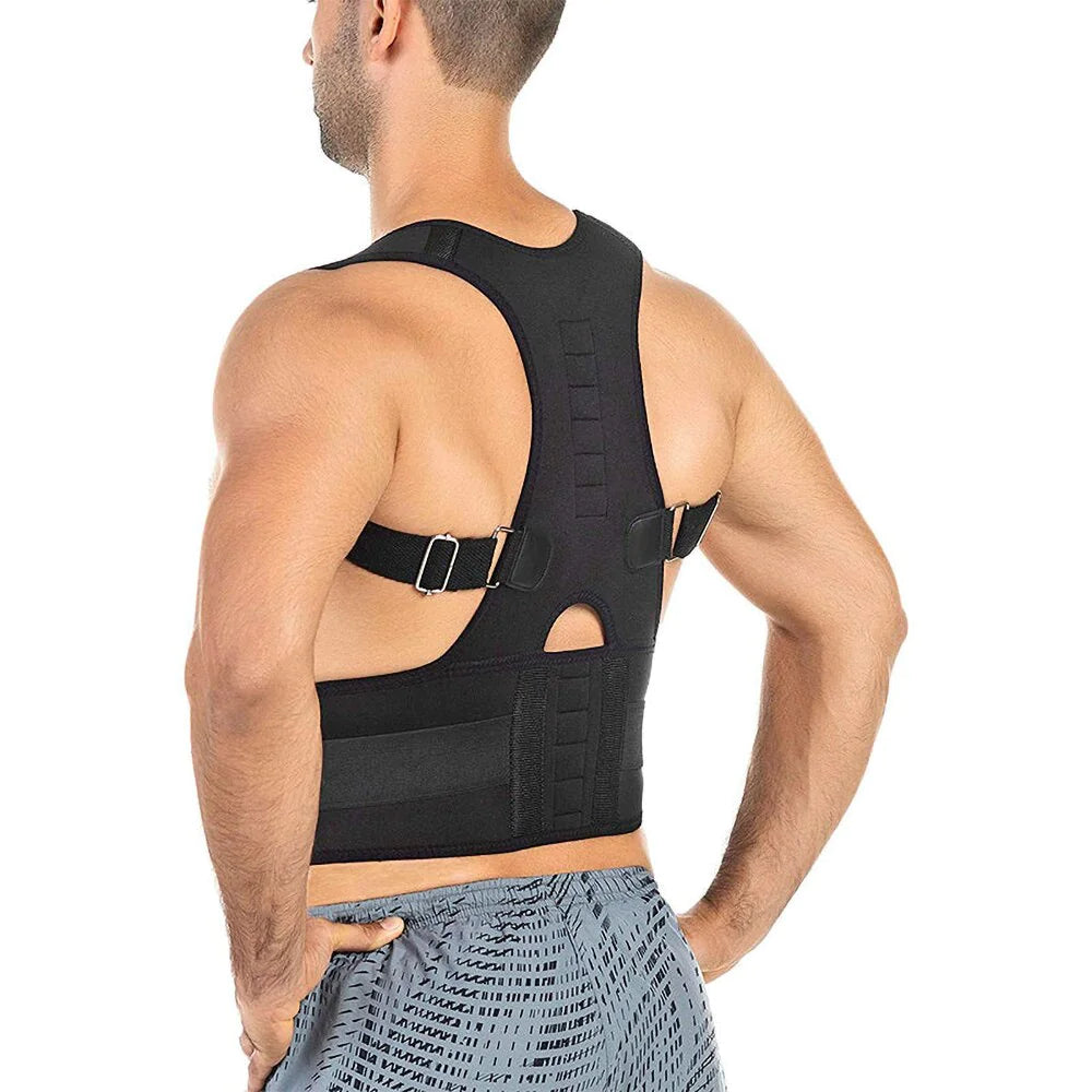 Posture Corrector Support Magnetic Back Shoulder Brace Belt Band For Men Women - Anti Spier 