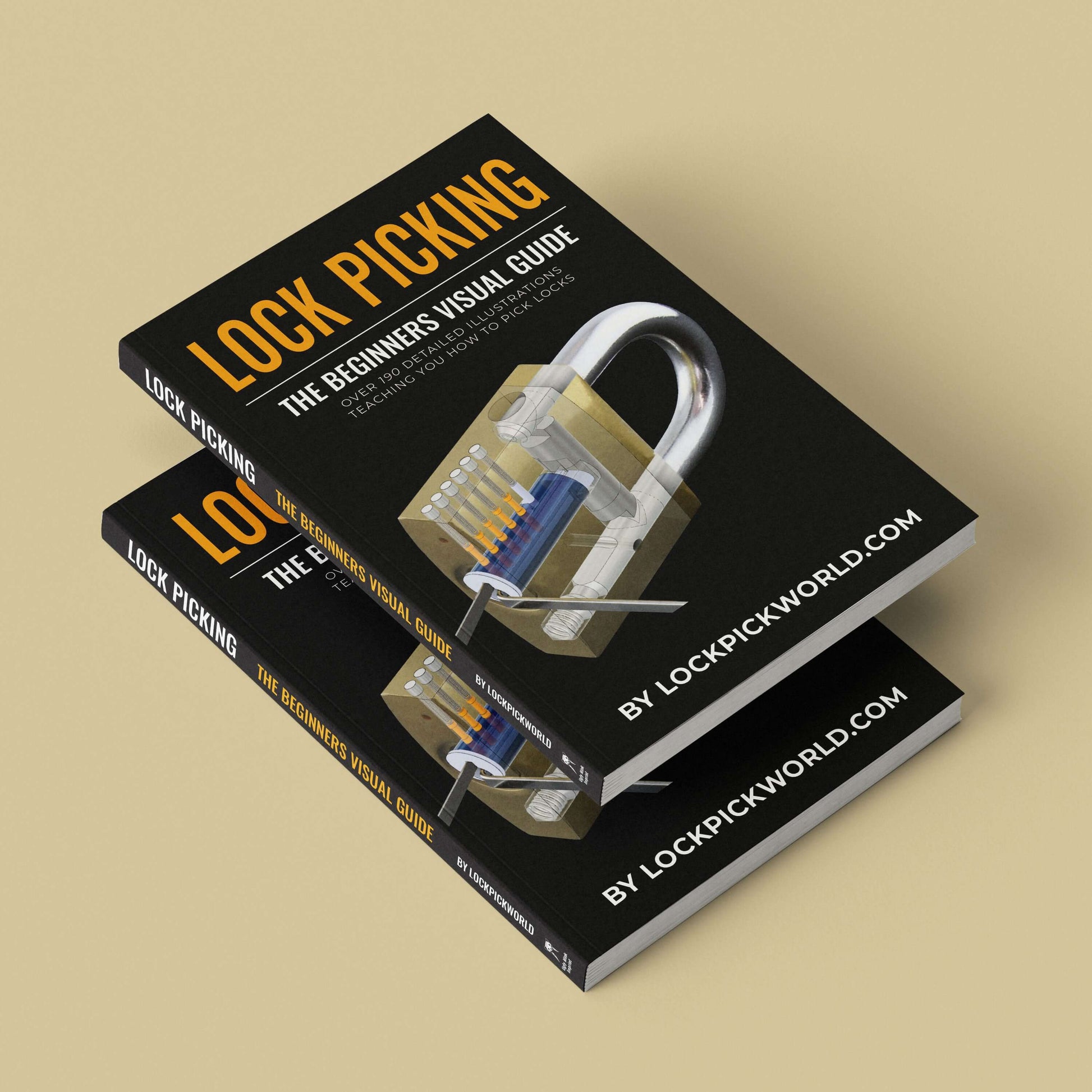 Lock Picking Book - Beginners Visual Guide, 190 Color Illustrations by LockPickWorld.com