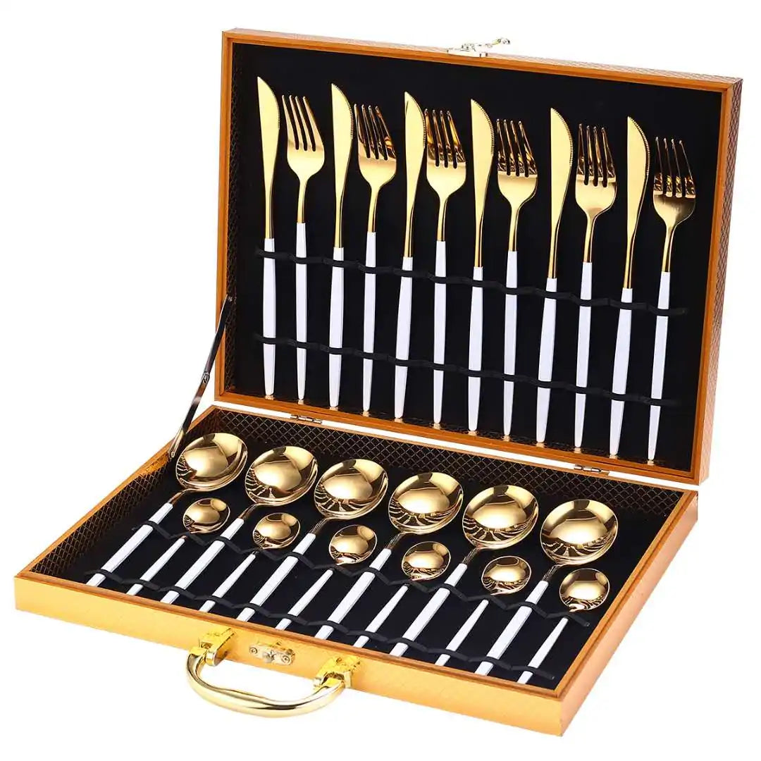 24 Pieces Luxury Cutlery Set