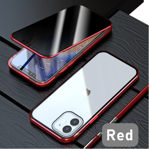 Glass Privacy Metal Phone Case