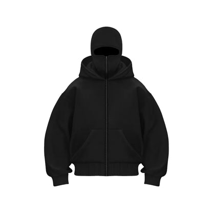 Fleece-lined Double Hooded Sweater