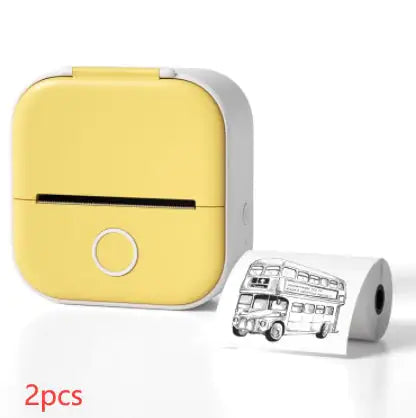 Portable Mini Thermal Label Printer Home Photo Printer Student Wrong Question Printer Bluetooth Mini Label Printer Price Tag - Anti Spier 