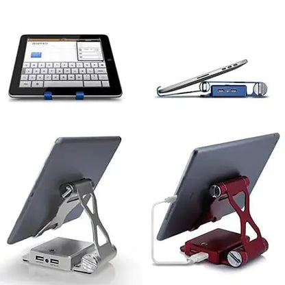 Podium Style Stand With Extended Battery Up To 200% For iPad, iPhone And Other Smart Gadgets