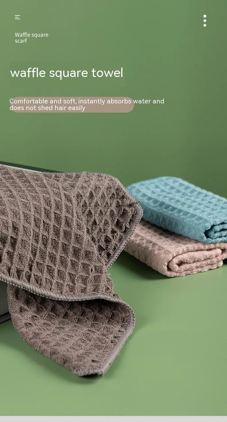 Microfiber Skin-friendly Non-lint Waffle Microfiber Towel