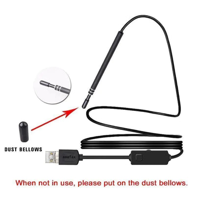 HD LED Ear Endoscope Otoscope Camera Wax Pick Cleaning Tool Cleaner Removal Kit