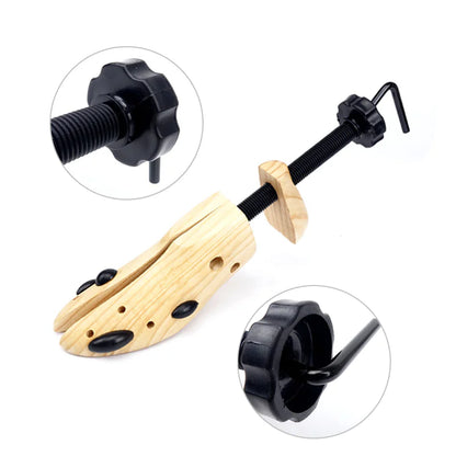 2-Way Wooden Adjustable Shoe Stretcher Expander Men Women Boot Size US 5-13 - Anti Spier 