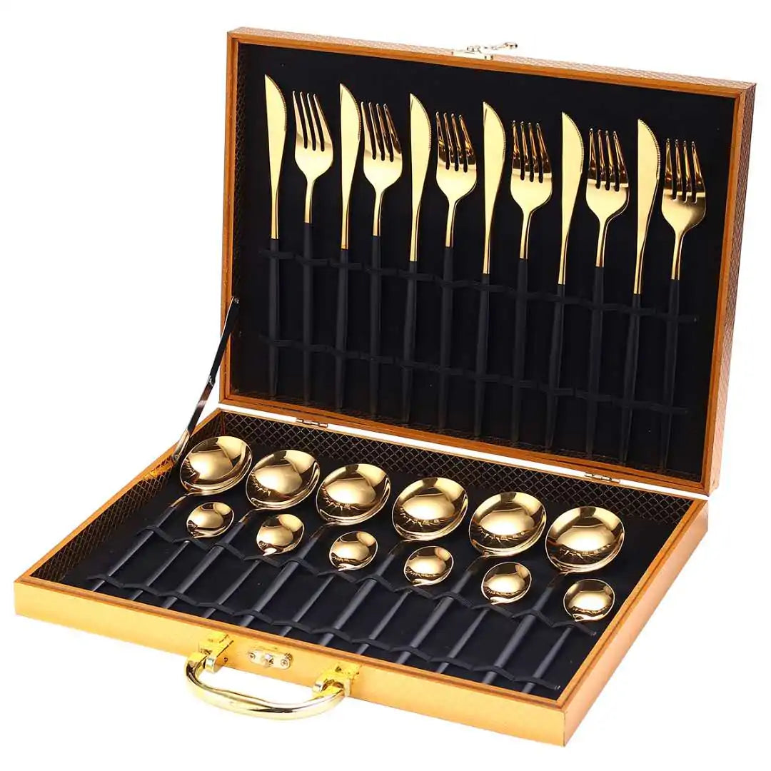 24 Pieces Luxury Cutlery Set