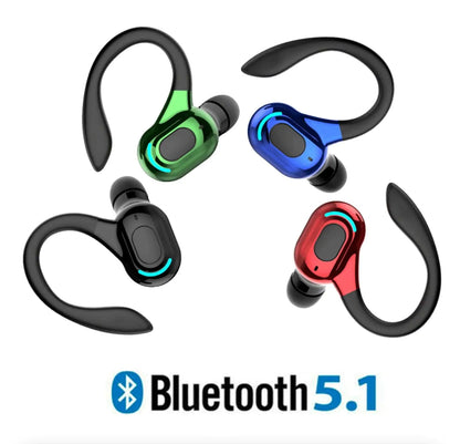 New Bluetooth 5.1 Headset Wireless Earbuds Earphones Stereo Headphones Ear Hook