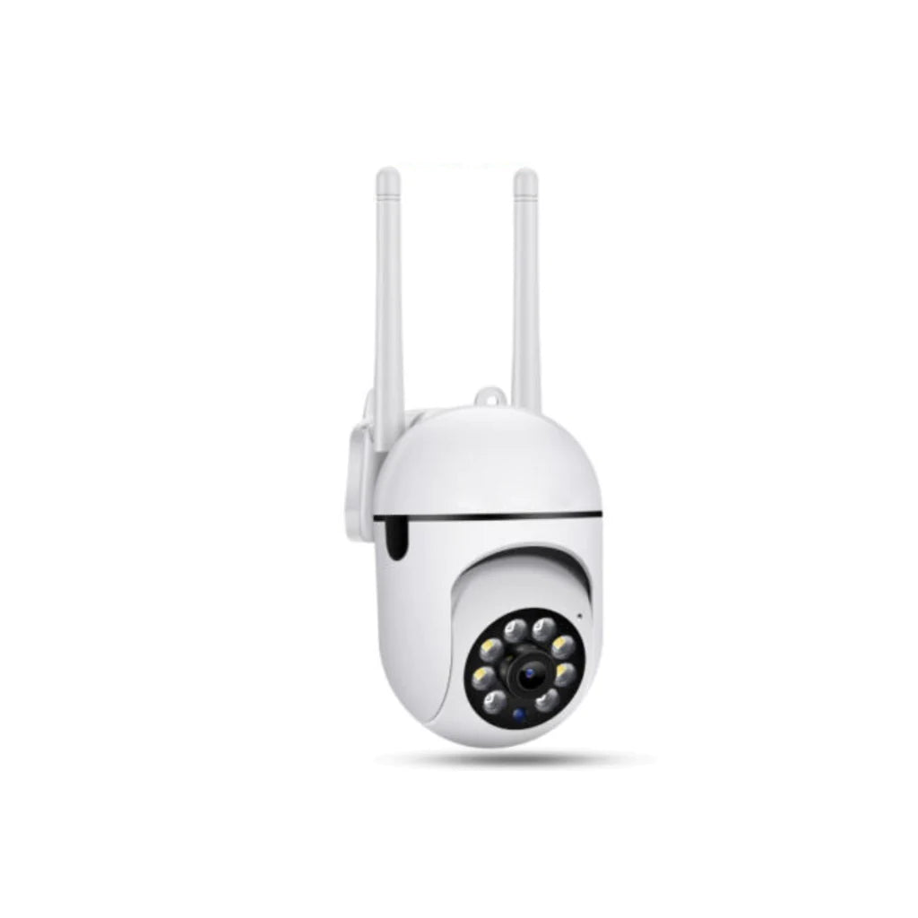 Wireless 360° Panoramic Security CameraAnti Spier Anti SpierWireless 360° Panoramic Security CameraSpecifications:
 

Resolution: 2MP
Lens: 4MM
Color: White
Storage Capacity:128GB
Audio: Two Way Audio
Waterproof: Yes


It can be monitored by "turning the head", th