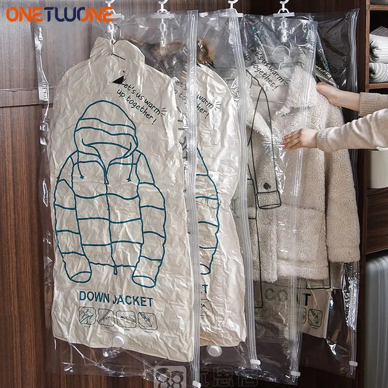 Closet Hanging Organizer Vacuum Bag