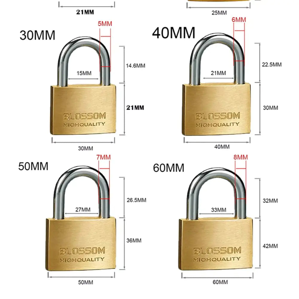 Brass Keyed Safety Padlock