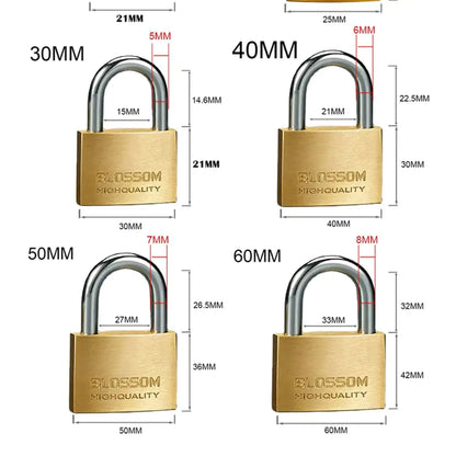 Brass Keyed Safety Padlock