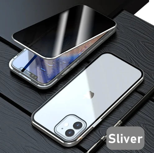 Glass Privacy Metal Phone Case