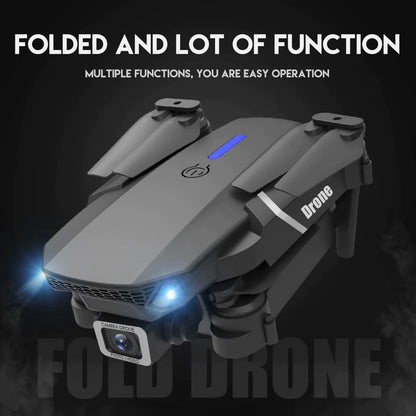 2023 New RC Drone With 4K HD Dual Camera WiFi FPV Foldable Quadcopter +4 Battery - Anti Spier 