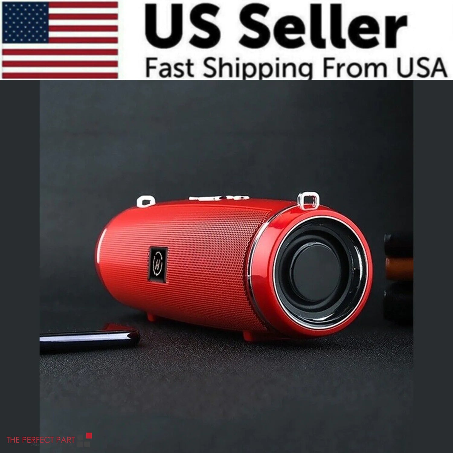 Bluetooth 5.1 Speaker Wireless Waterproof Outdoor Stereo LOUD Bass USB/TF Strap - Anti Spier 