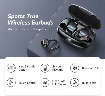 Bluetooth Headset 5.1 True Wireless Earphones Earbuds Headphones HiFi Sport TWS - Anti Spier 