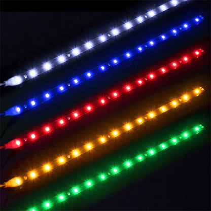 Lot Waterproof 12''/15 DC 12V Motor LED Strip Underbody Light For Car Motorcycle