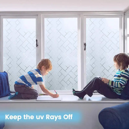 Window Privacy Film - Static Cling UV Blocking Vinyl