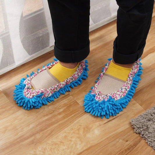 ORZ Microfiber Dust Cleaner Slippers for Floor Cleaning