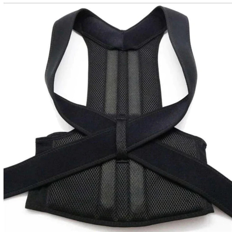 Adjustable Posture Corrector Low Back Support Shoulder Brace Belt For Men Women - Anti Spier 