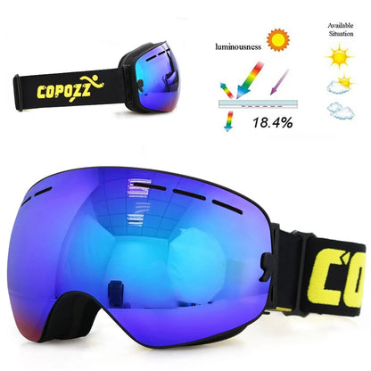 Anti-Fog Ski Goggles