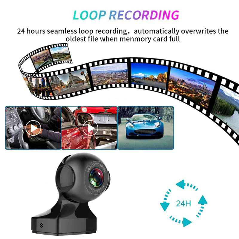 170° WiFi Dash Cam Recorder Car Camera HD 1080P Car DVR Vehicle Video G-Sensor - Anti Spier 