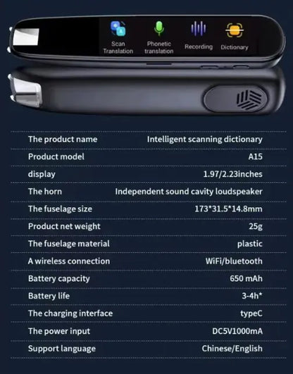 Scanning Translation Pen Multi-language