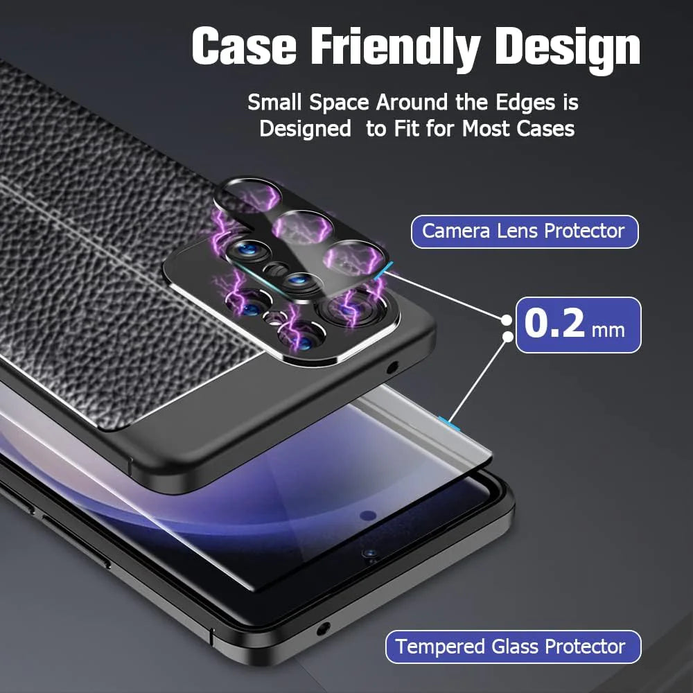 Tempered Glass Screen Protector Lens Hydrogel For Samsung S23 S22 Ultra Plus USA - Anti Spier 