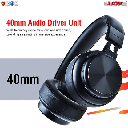 5Core Bluetooth Headphones Wireless Noise Cancelling Audifonos Inalambricos - Anti Spier 